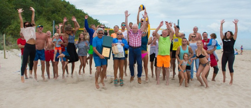 Na plaży w Pustkowie. Emocje nie tylko sportowe