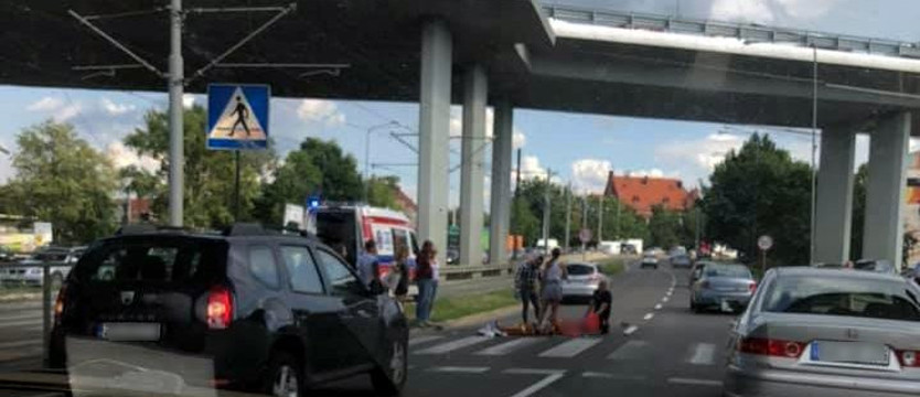 Potrącenie pieszego na Energetyków