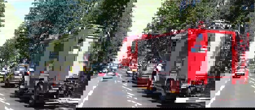 Korki po wypadku na krajowej trójce