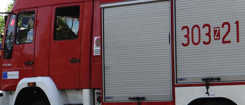 Pożar w Policach. Jedna osoba ciężko ranna