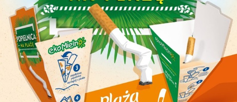 Darmowe popielnice na plaży