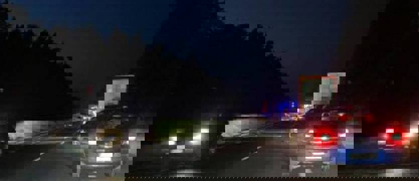 Wypadek na „trójce” koło Przybiernowa