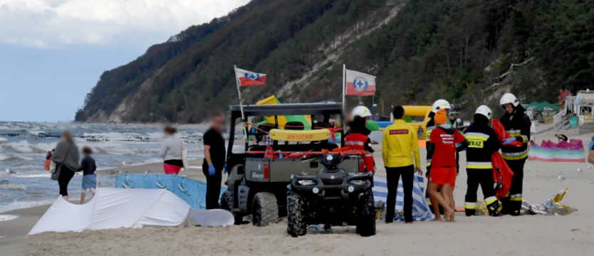 Śmiertelny wypadek na plaży w Międzyzdrojach