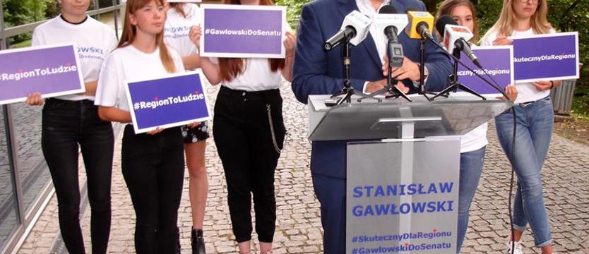 Gawłowski startuje z poparciem Wałęsy