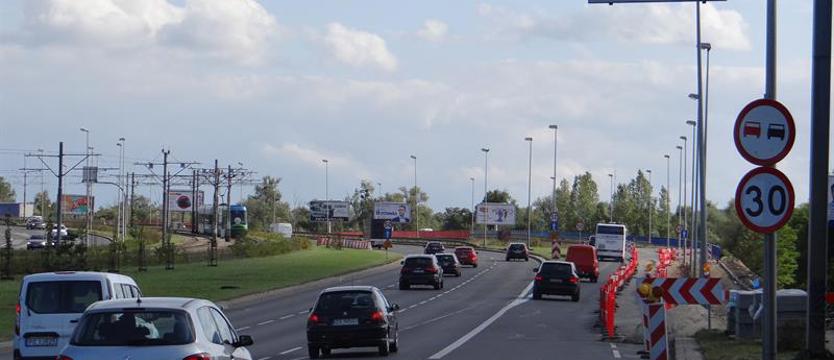Blokada zjazdu do mostu Cłowego