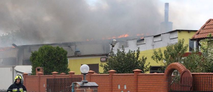 Palił się warsztat w gminie Barlinek