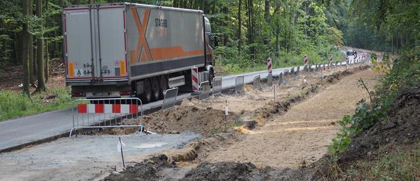 Wahadło na remontowanej drodze w Policach pozostanie dla wszystkich