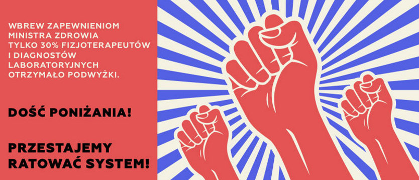 Fizjoterapeuci i diagności: oczekujemy podwyżek; Polacy, prosimy was o poparcie