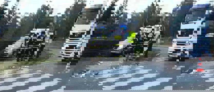 Ruch wahadłowy po wypadku na DK 10