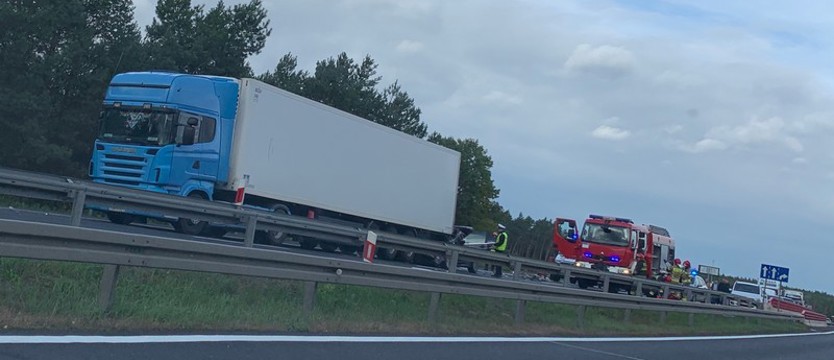 Wypadek koło Rurki. Droga krajowa nr 3 zablokowana