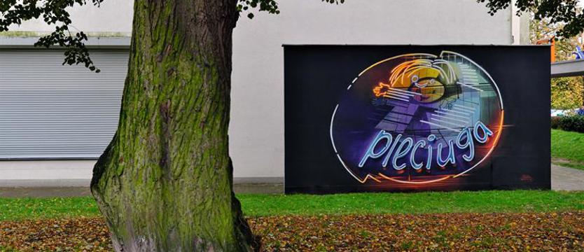 Mural jak neon