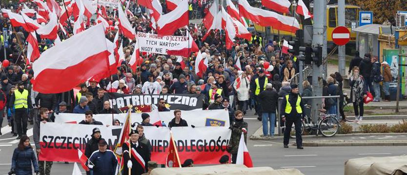 Marsz Niepodległości przeszedł przez Szczecin