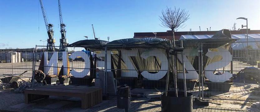 Napis „Szczecin” prawie gotowy