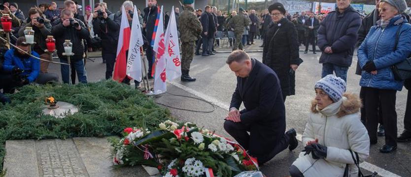 Andrzej Duda złożył hołd ofiarom Grudnia'70