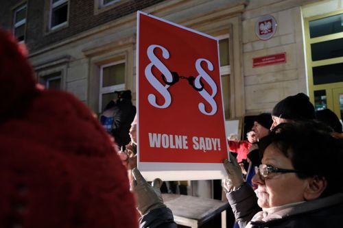 Demonstracja "Dziś sędziowie - jutro Ty" w Szczecinie