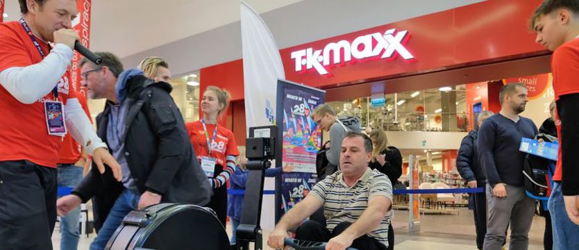 Wielkie Wiosłowanie dla WOŚP w Atrium Molo