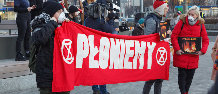 Młodzi protestowali na placu Adamowicza, bo Australia płonie