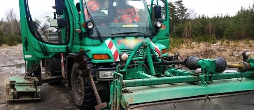 Policjanci odzyskali wartą ponad milion maszynę budowlaną skradzioną w Niemczech