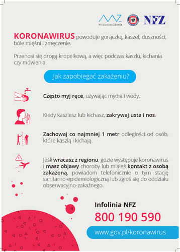 Koronawirus plakat