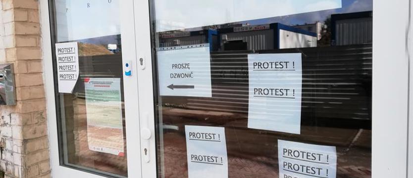 Akcja protestacyjna w szczecińskim MOPR