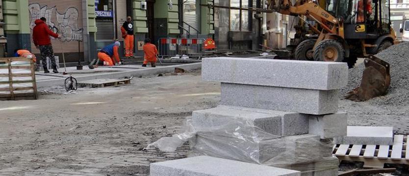 Ulica Bohaterów Getta Warszawskiego w przebudowie