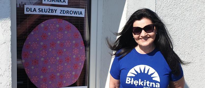 SP 55 Błękitna zaprasza do akcji. Pisanka dla służby zdrowia