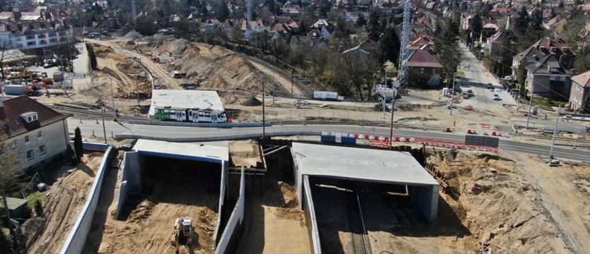 Na węźle Łękno prace nie ustają