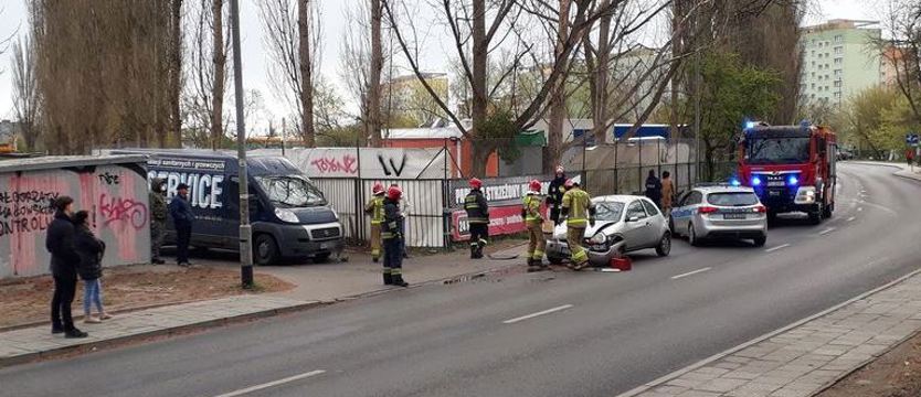 Zderzenie na ul. Cyryla i Metodego w Szczecinie