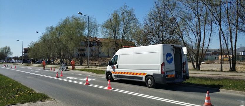 Zaczęli malować oznakowanie poziome na ulicach Szczecina
