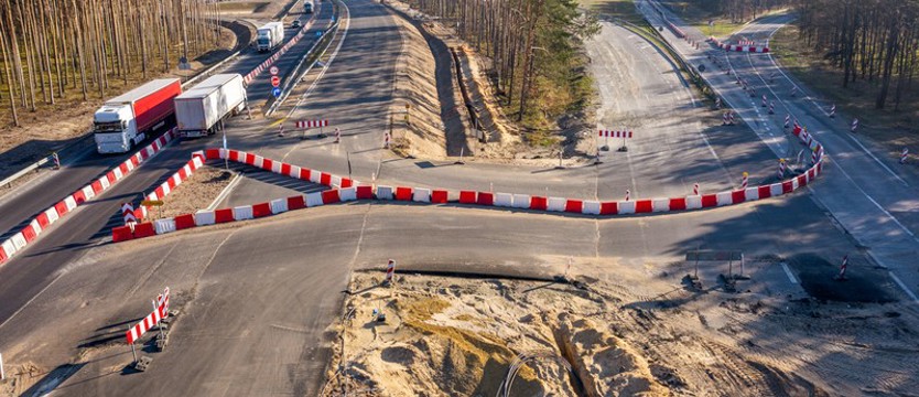 Dodatkowe utrudnienia w ruchu na węźle Rzęśnica