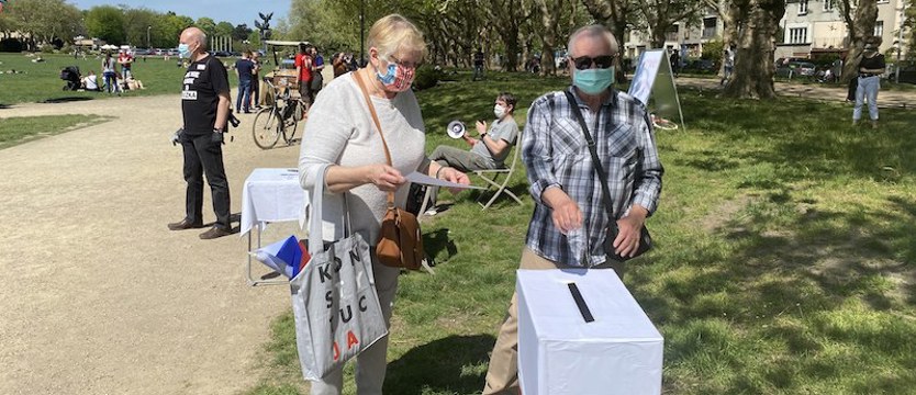 Wybory prezydenckie. Happening na Jasnych Błoniach