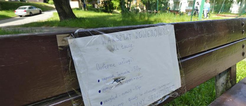 W Podjuchach powstał podwórkowy warsztat rowerowy