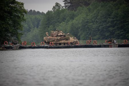 Defender Europe 20 Plus przeprawa przez Zły Łęg