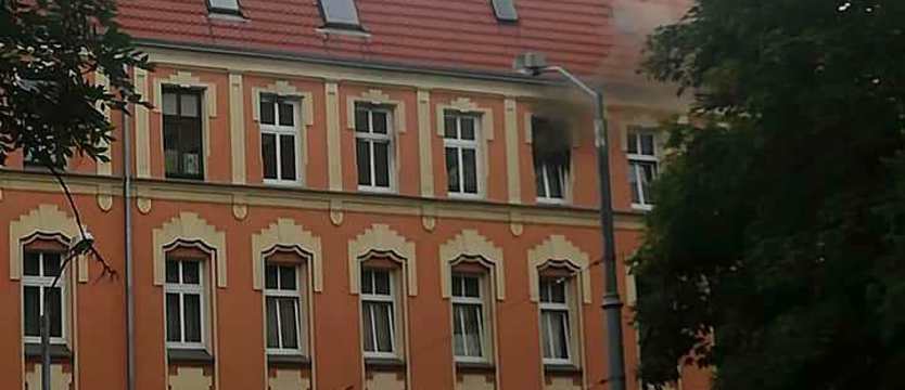 Pożar mieszkania przy ul. Niemierzyńskiej w Szczecinie