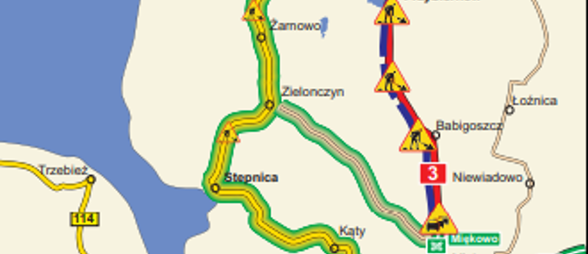 Promują trasy alternatywne nad morze [MAPKA]