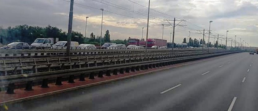 Kolizja i korki z prawobrzeża Szczecina