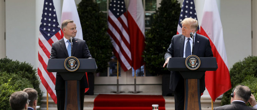 Prezydent RP Andrzej Duda spotkał się w Białym Domu z prezydentem USA Donaldem Trumpem
