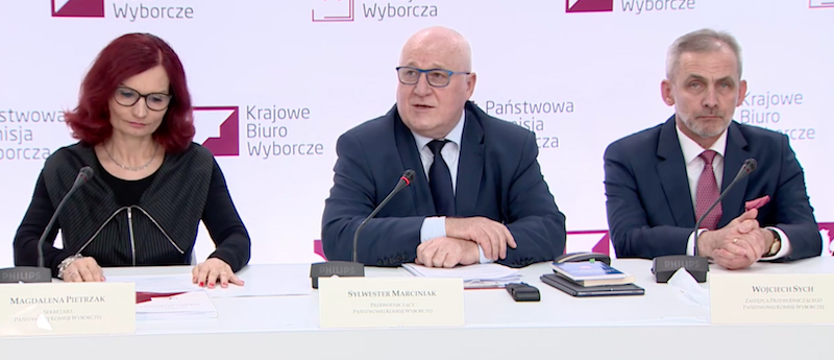 PKW podała ostateczne wyniki I tury wyborów prezydenckich