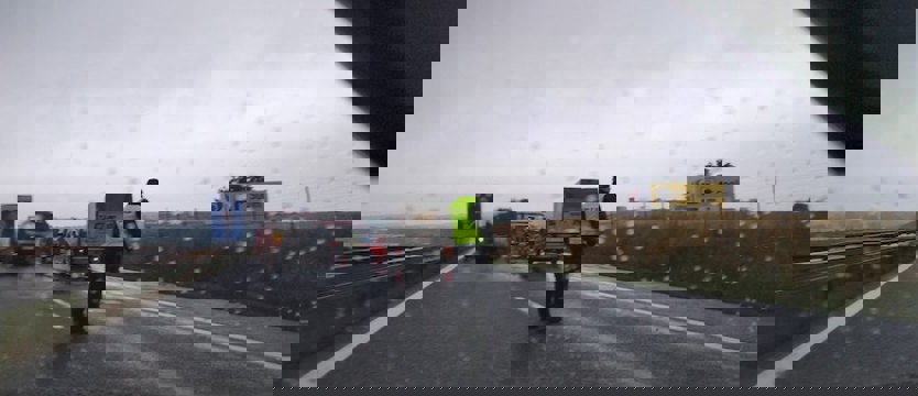 Zderzenie na autostradzie A6 w Kołbaskowie