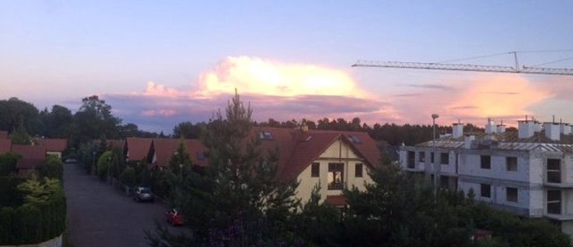 Świecąca chmura nad Osowem