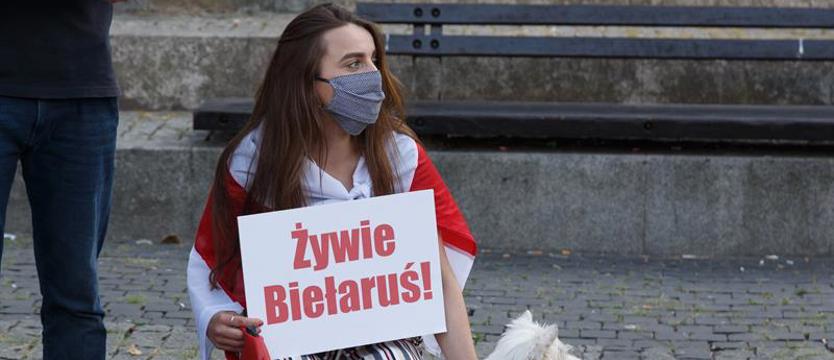 Szczecinianie na placu Lotników okazali wsparcie Białorusinom