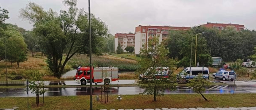 Zwłoki w stawie na prawobrzeżu
