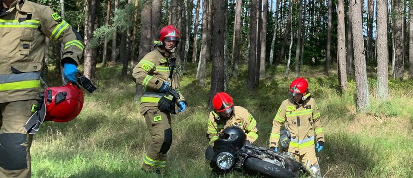 Samochód zderzył się z motocyklem niedaleko Tanowa