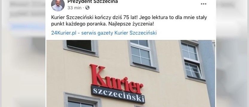 Życzenia od prezydenta Szczecina