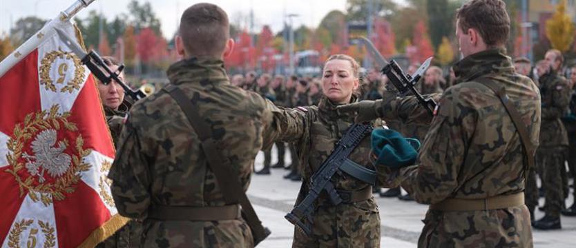Uroczysta przysięga żołnierzy DZWZ