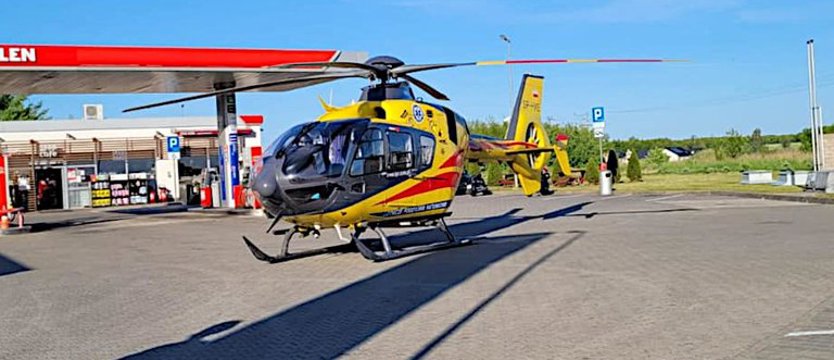 Wypadek w Chociwlu. Motocyklista w szpitalu