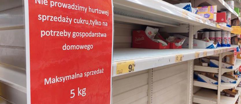 W sklepach brakuje cukru. Reglamentacja niezgodna z prawem