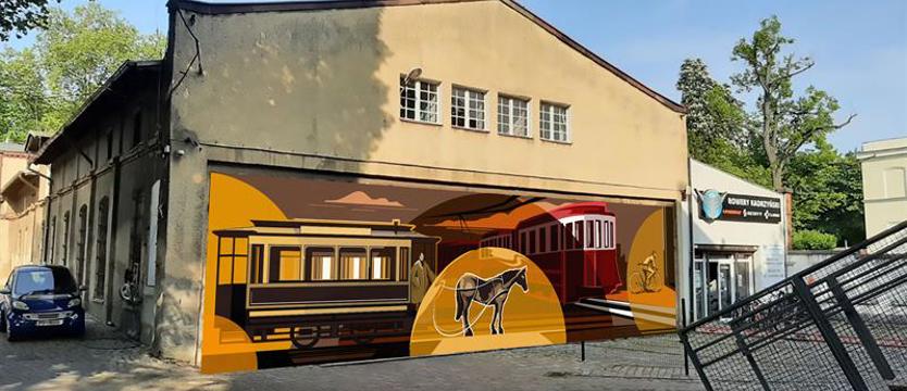 Mural ozdobi dawną zajezdnię