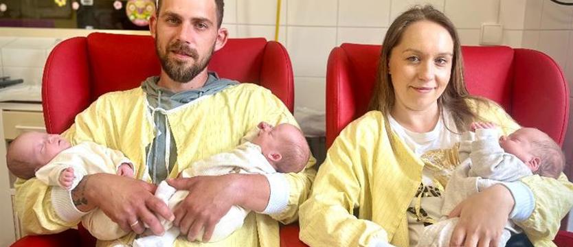 Pierwsze w tym roku trojaczki opuściły szpital „Zdroje”. Jan, Zofia i Marysia już w domu