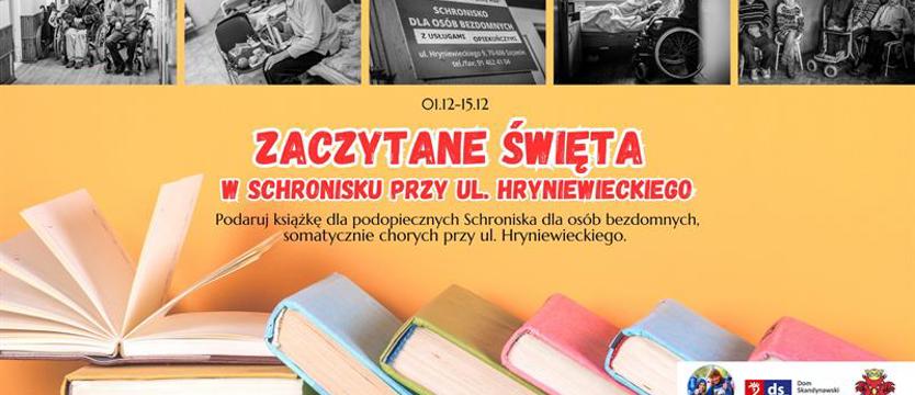 Zaczytane Święta. Zbiórka książek dla mieszkańców schroniska